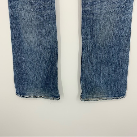 Silver Jeans Suki Flap Pocket Thick Stitch Destroyed Embellished Holey Knees - Picture 10 of 16